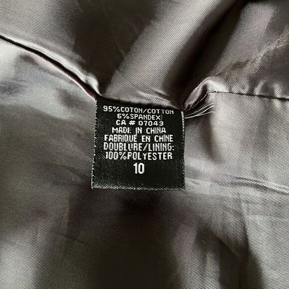 DALIA || BROWN UTILITY‎ STYLE FULLY LINED JACKET SIZE 10 - Picture 11 of 12